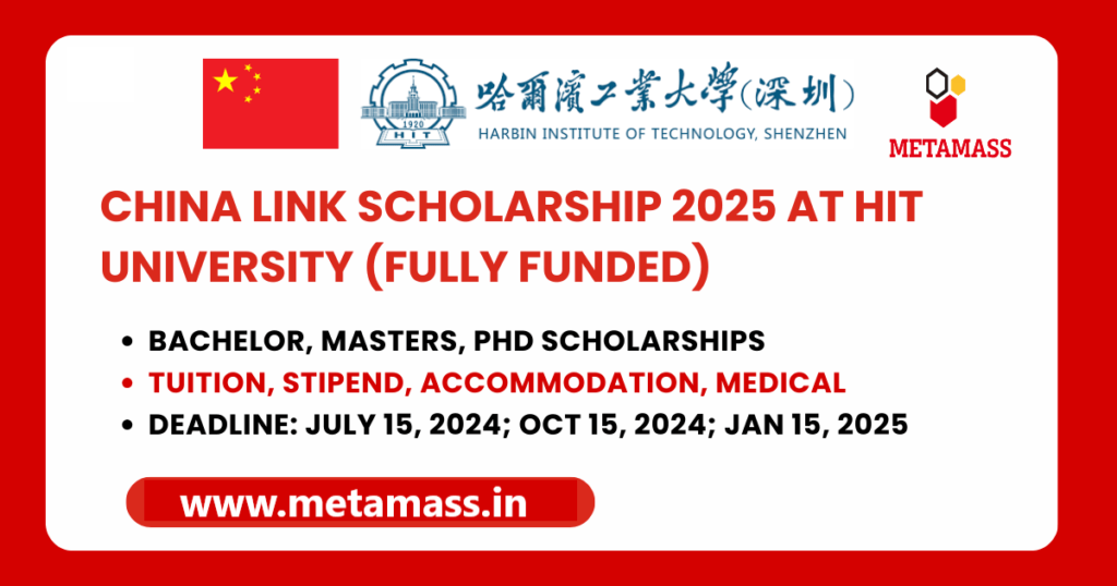 HIT University China Link Scholarship Program 2025