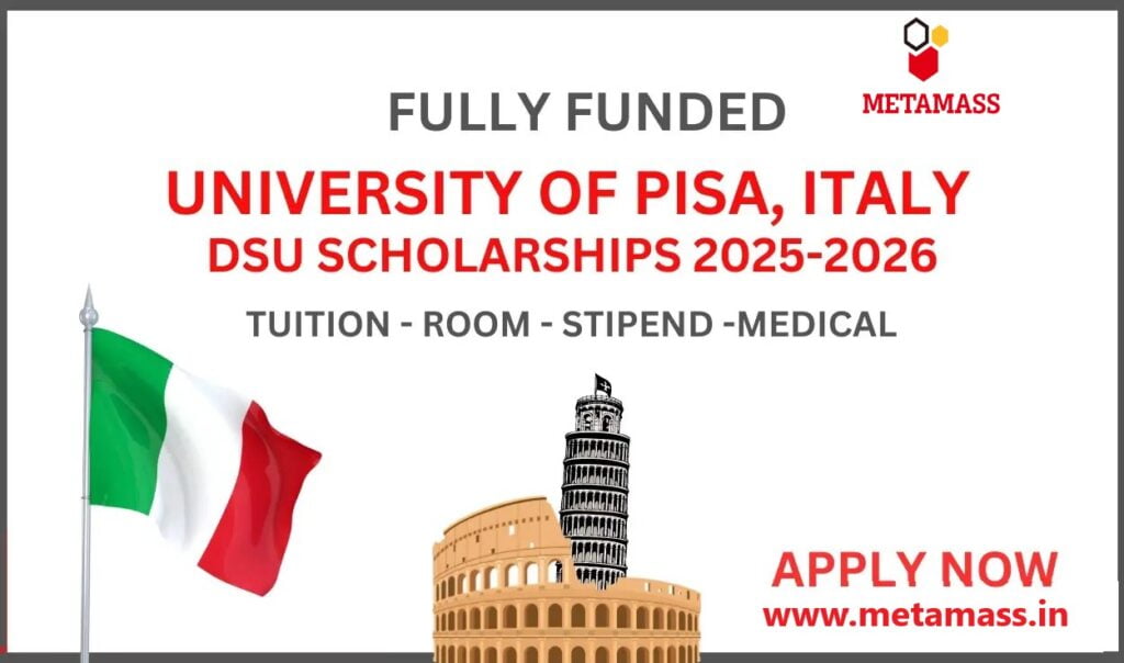 University of Pisa DSU Scholarship 2024-25