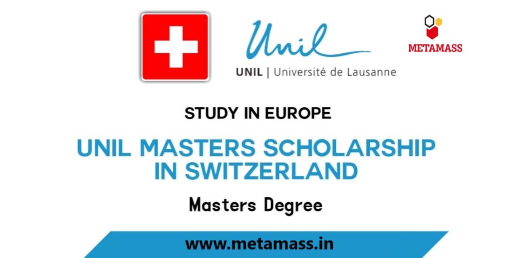 2025 UNIL Master Scholarship in Switzerland