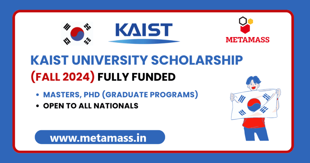 KAIST Undergraduate Scholarships 2024-2025 in South Korea