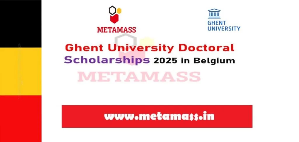 Ghent University Doctoral Scholarships 2025 in Belgium