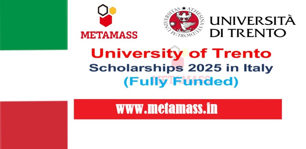 University of Trento Scholarships 2025 in Italy