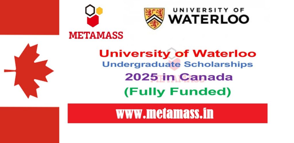 University of Waterloo Undergraduate Scholarships 2025 in Canada