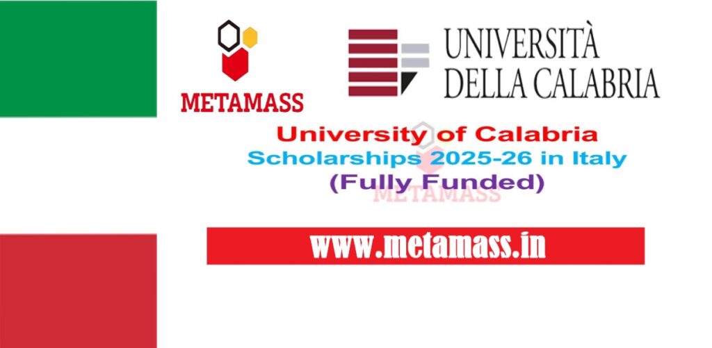 University of Calabria Scholarships 2025-26 in Italy