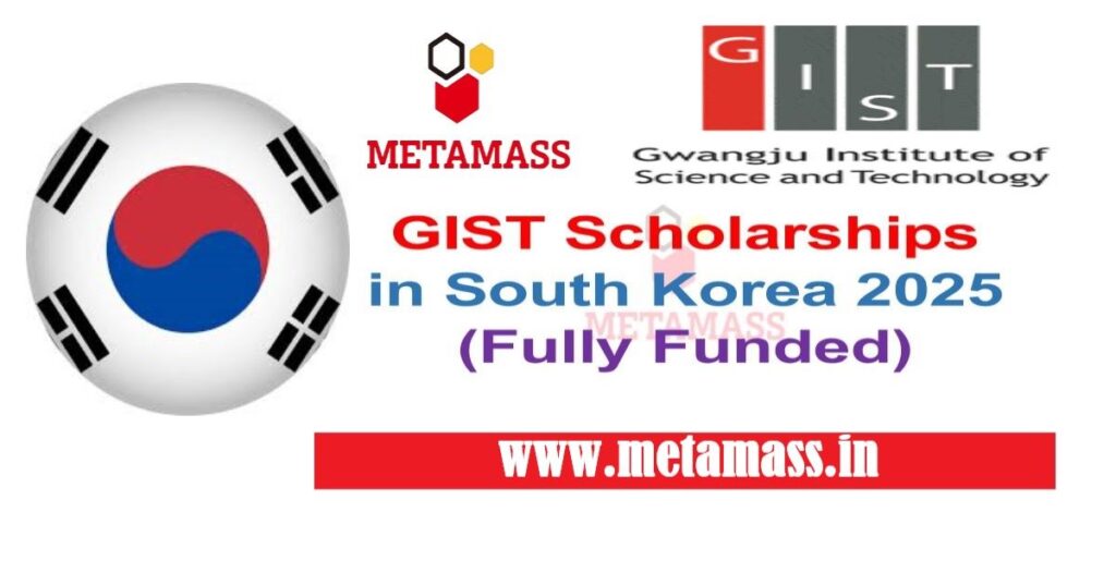 GIST Scholarships in South Korea 2025