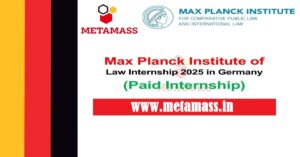 Max Planck Institute of Law Internship