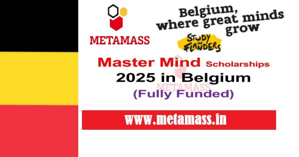 Master Mind Scholarships 2025 in Belgium