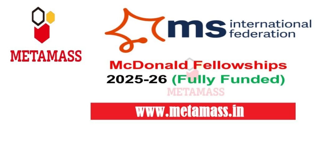 McDonald Fellowships 2025-26