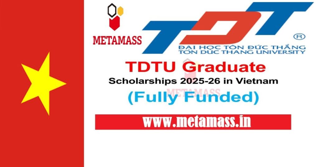 TDTU Graduate Scholarships 2025-26