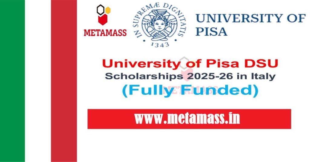 University of Pisa DSU Scholarships