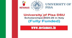 University of Pisa DSU Scholarships