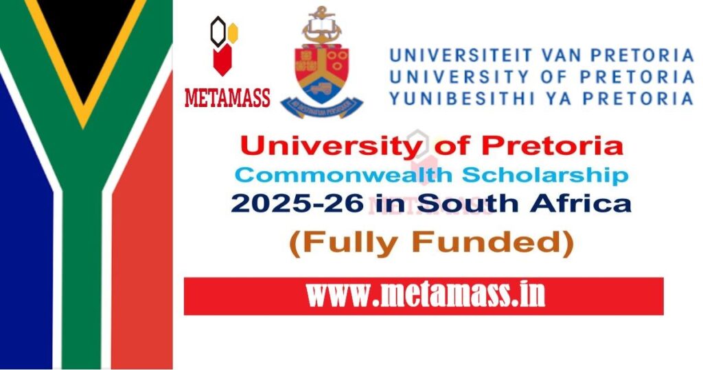 University of Pretoria Commonwealth Scholarship
