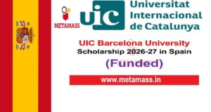 UIC Barcelona University Scholarship