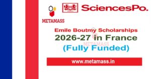 Emile Boutmy Scholarships